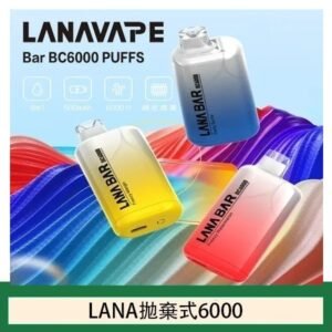 Lana拋棄式一次性電子煙 可充電 濃郁口感|Lana Bar BC6000 Puffs